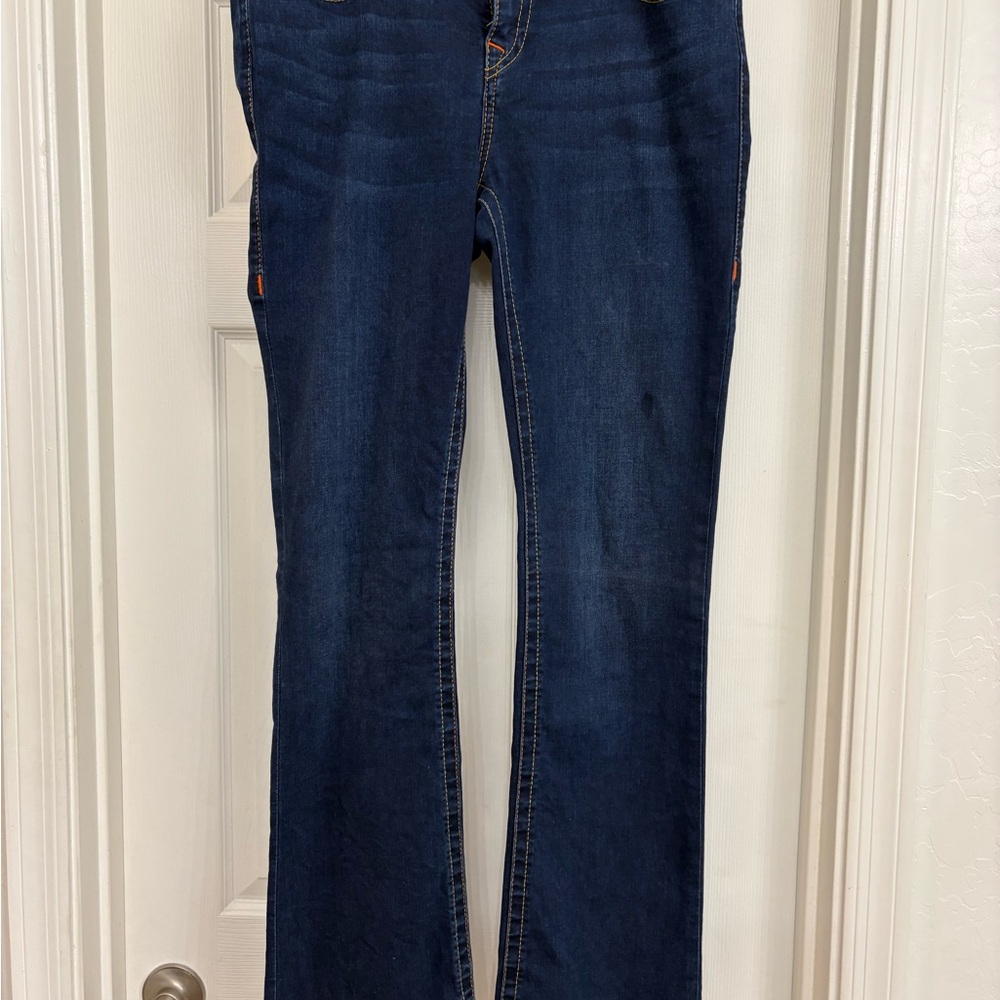 True Religion Women's Dark Blue Bootcut Jeans
